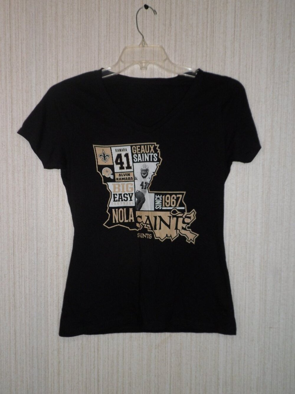 Women's Black Fanatics Saints T-shirt